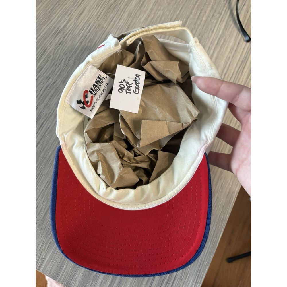 Vintage 90s Jeff Gordon 24 Chase Authentics NASCAR Strapback Hat Cap - Picture 5 of 6